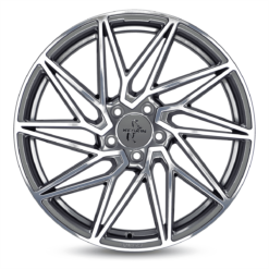 Aluminiumsfelger KT20 FUTURE fra KESKIN WHEELS i farge PALLADIUM FRONT POLISH