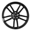 Aluminiumsfelger KT21 ELEGANT fra KESKIN WHEELS i farge MATT BLACK LIP POLISH
