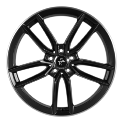 Aluminiumsfelger KT21 ELEGANT fra KESKIN WHEELS i farge MATT BLACK LIP POLISH