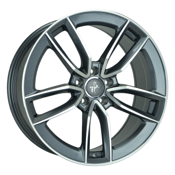 Aluminiumsfelger KT21 ELEGANT fra KESKIN WHEELS i farge PALLADIUM FRONT POLISH