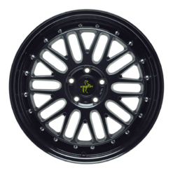 Aluminiumsfelger KT22 RETRO fra KESKIN WHEELS i farge MATT BLACK PAINTED