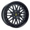 Aluminiumsfelger KT22 RETRO fra KESKIN WHEELS i farge MATT BLACK PAINTED