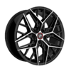 Aluminiumsfelger KT25 PEARL fra KESKIN WHEELS i farge BLACK FRONT POLISH