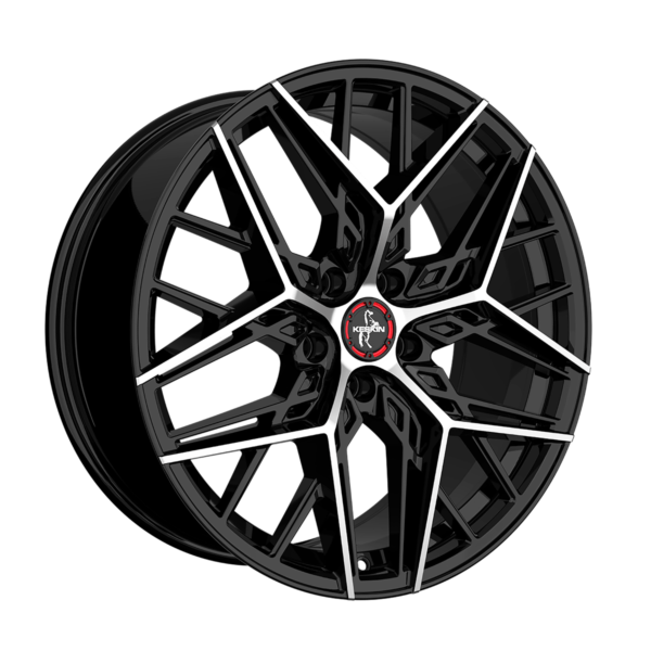 Aluminiumsfelger KT25 PEARL fra KESKIN WHEELS i farge BLACK FRONT POLISH