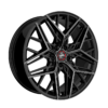 Aluminiumsfelger KT25 PEARL fra KESKIN WHEELS i farge BLACK SECRET DIAMOND