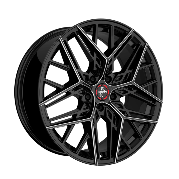 Aluminiumsfelger KT25 PEARL fra KESKIN WHEELS i farge BLACK SECRET DIAMOND