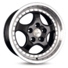 Aluminiumsfelger KT2 CUP fra KESKIN WHEELS i farge BLACK LIP POLISH