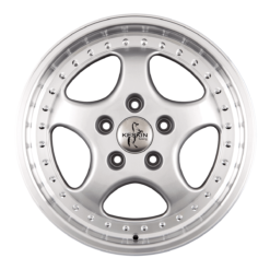 Aluminiumsfelger KT2 CUP fra KESKIN WHEELS i farge SILVER LIP POLISH