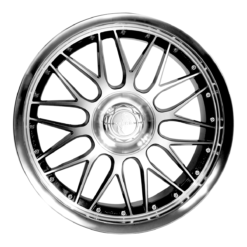 Aluminiumsfelger KT4 NEW RACER fra KESKIN WHEELS i farge BLACK FRONT POLISH