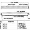Lumary Vixen C320 40" kurvet Ledbar 320W Black edition | Parklys | 1 Lux @ 857 m | Lumary