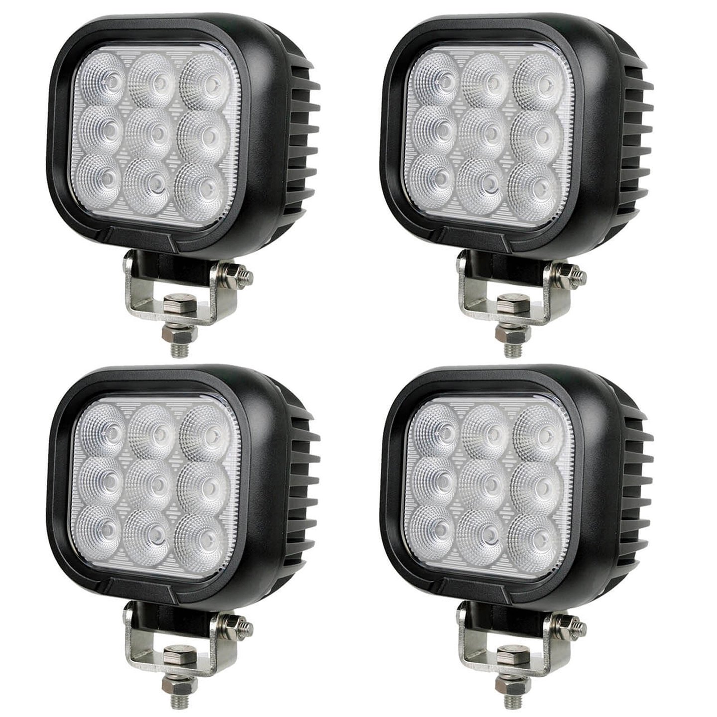 4 stk Lumary Rotate 90 arbeidslys Flood 7650 lm, 5700K for 12 og 24 volt | Lumary 4 stk Lumary Rotate 90 arbeidslys Flood 7650 lm, 5700K for 12 og 24 volt