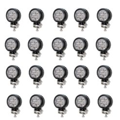 20 stk Arbeidslys Lumary Rotate 50 rundt Flood, 4250 lm, 5700K for 12 og 24 volt