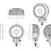 4 stk Lumary Rotate 90 runde arbeidslys Flood 7650 lm, 5700K for 12 og 24 volt | Lumary 4 stk Lumary Rotate 90 runde arbeidslys Flood 7650 lm, 5700K for 12 og 24 volt | Lumary
