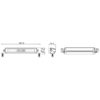 Lumary Vixen SR10 rett enrad ledbar Uten parklys med side og skyve brakett | Lumary