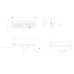 Alternative view of 4 stk Lumary Corax 30-X bredt arbeidslys Sort optikk med Osram LED