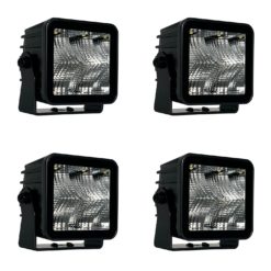 Lumary Corax 40-X kvadratisk arbeidslys 4 stk. Sort optikk med Osram LED