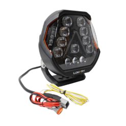 Alternative view of Lumary Illuminator 200 9" ekstralys 200 watt med sidelys og parklys,19 000lm