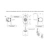 Tre-farget markeringslys med kort arm Med 4 stk LED, 12 og 24V | Horpol