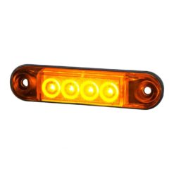 Alternative view of Oransjet slim markeringslys med 4 LED Til pynt og styling, 77,5mm lang