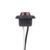 Mini rødt markeringslys For19mm hull med gummifeste | Horpol