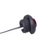 Rundt, rødt markeringslys 1 stk LED, 12 og 24V | Horpol