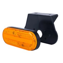 Alternative view of Oransje Neon markeringslys Med 2 stk LED, 12 og 24V, brakett