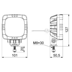 Alternative view of Roca LZD 2803 multifunksjonslampe 12 og 24V, LED, 3 funksjoner