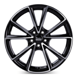 Aluminiumsfelger A5 A5 fra MAM WHEELS i farge BLACK FRONT POLISH