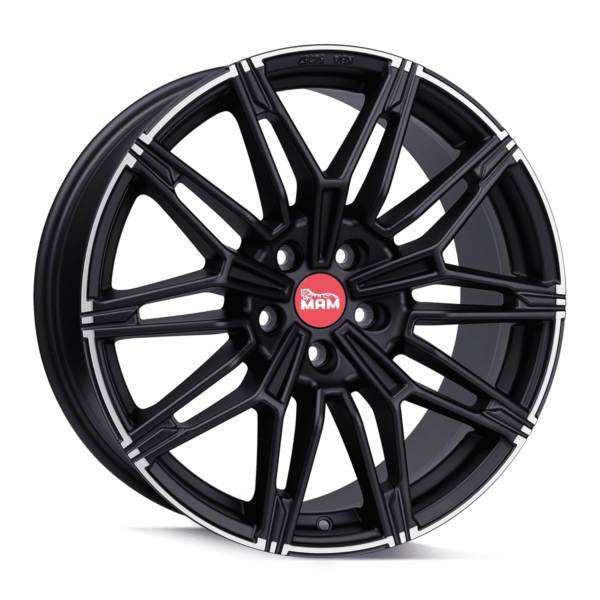 Aluminiumsfelger B3N B3N fra MAM WHEELS i farge MATT BLACK LIP POLISH