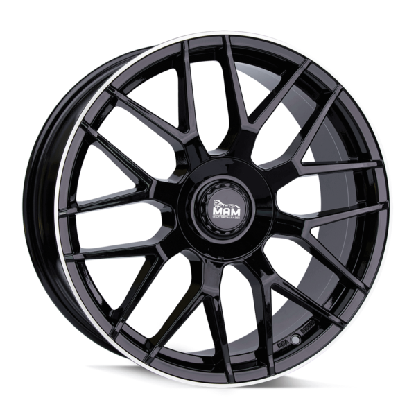 Aluminiumsfelger GT1 GT1 fra MAM WHEELS i farge BLACK LIP POLISH