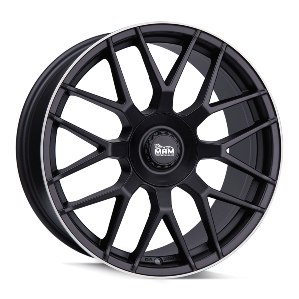 Aluminiumsfelger GT1 GT1 fra MAM WHEELS i farge MATT BLACK LIP POLISH