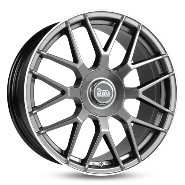 Aluminiumsfelger GT1 GT1 fra MAM WHEELS i farge PALLADIUM LIP POLISH