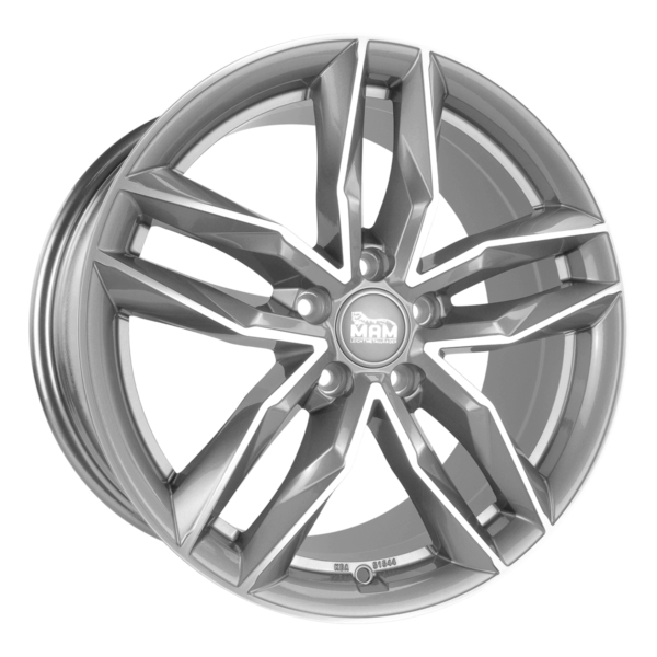 Aluminiumsfelger RS3 RS3 fra MAM WHEELS i farge PALLADIUM FRONT POLISH