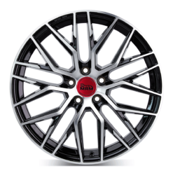 Aluminiumsfelger RS4 RS4 fra MAM WHEELS i farge BLACK FRONT POLISH