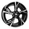 Aluminiumsfelger RS5 RS5 fra MAM WHEELS i farge BLACK FRONT POLISH