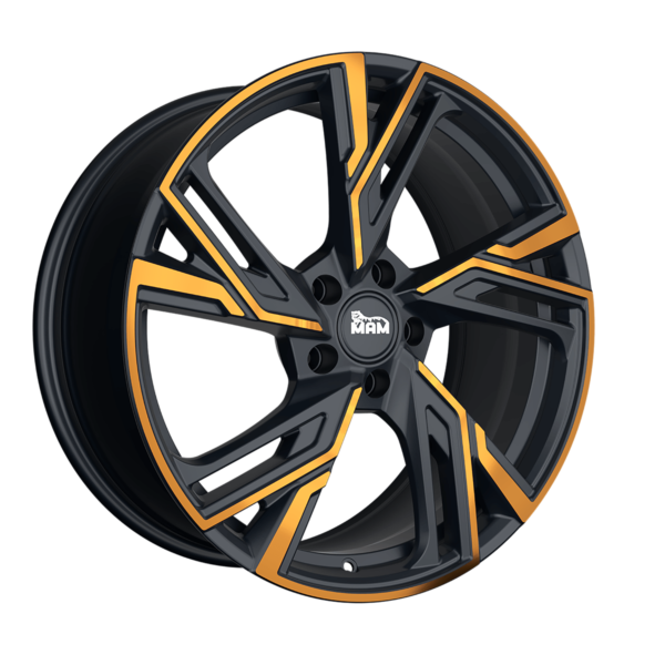 Aluminiumsfelger RS5 RS5 fra MAM WHEELS i farge MATT BLACK FRONT COPPER