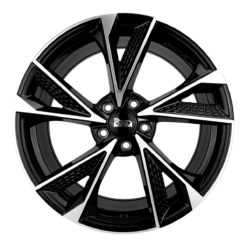 Aluminiumsfelger RS6 RS6 fra MAM WHEELS i farge BLACK FRONT POLISH