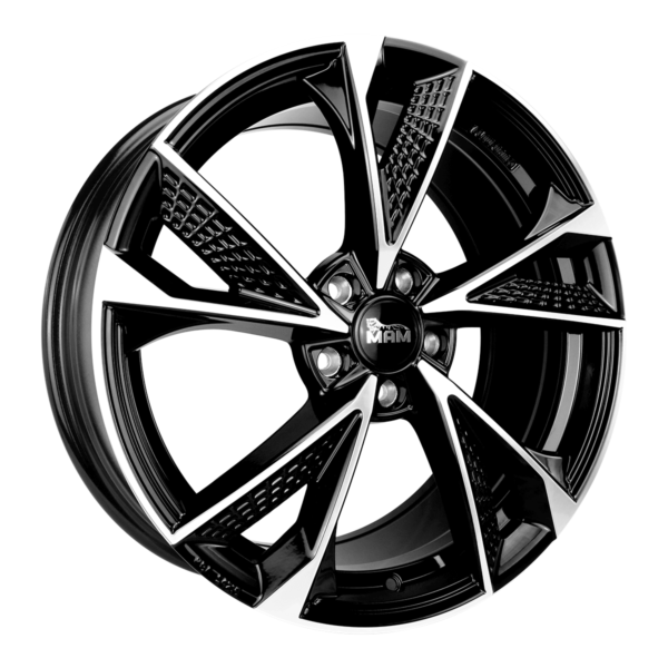 Aluminiumsfelger RS6 RS6 fra MAM WHEELS i farge BLACK FRONT POLISH