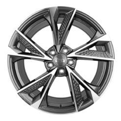 Aluminiumsfelger RS6 RS6 fra MAM WHEELS i farge PALLADIUM FRONT POLISH