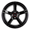 Aluminiumsfelger W4 W4 fra MAM WHEELS i farge BLACK PAINTED