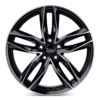 Aluminiumsfelger RS3 RS3 fra MAM WHEELS i farge BLACK FRONT POLISH