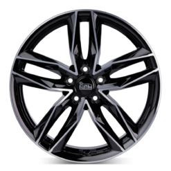 Aluminiumsfelger RS3 RS3 fra MAM WHEELS i farge BLACK FRONT POLISH