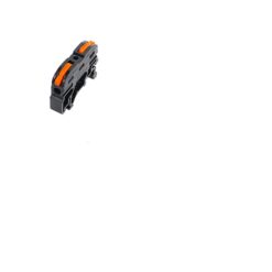 Alternative view of Koblingsklemme for elektrikker skinne Sort, 5stk i pose