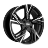 Aluminiumsfelger RS5 RS5 fra MAM WHEELS i farge BLACK FRONT POLISH