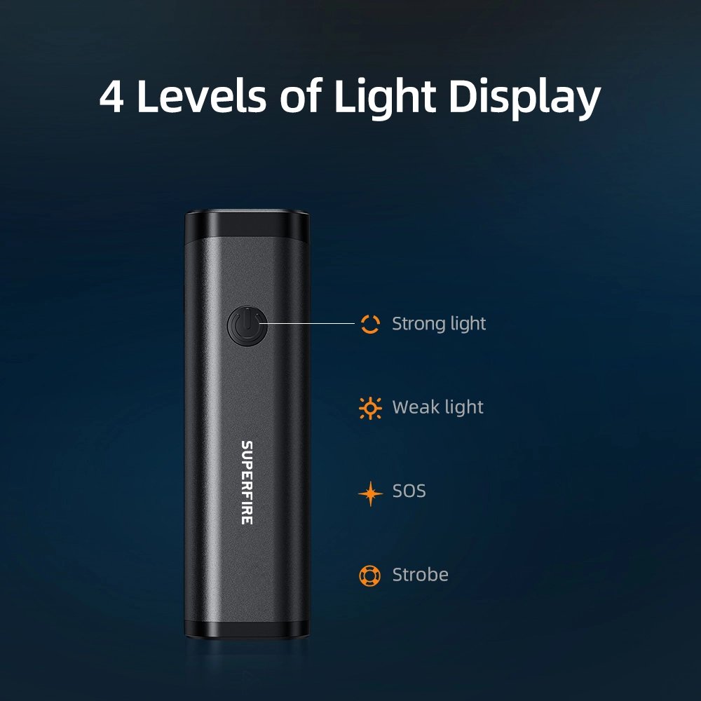 SuperFire LED sykkellykt med feste 600 lumen og 115 gram | Superfire SuperFire LED sykkellykt med feste 600 lumen og 115 gram - Bilde 5