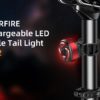 SuperFire LED sykkel baklykt med feste Med vibrator, lades med USB | Superfire SuperFire LED sykkel baklykt med feste Med vibrator, lades med USB | Superfire