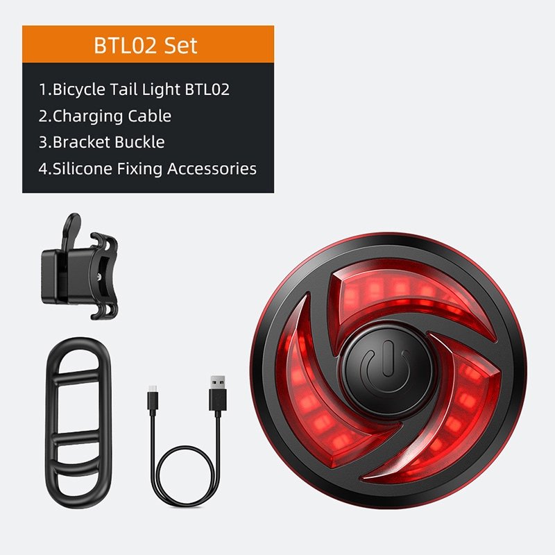 SuperFire LED sykkel baklykt med feste Med vibrator, lades med USB | Superfire SuperFire LED sykkel baklykt med feste Med vibrator, lades med USB - Bilde 16