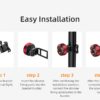SuperFire LED sykkel baklykt med feste Med vibrator, lades med USB | Superfire SuperFire LED sykkel baklykt med feste Med vibrator, lades med USB | Superfire