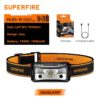 Superfire LED hodelykt med USB lading 200 lumen 48 gram | Superfire