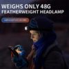 Superfire LED hodelykt med USB lading 200 lumen 48 gram | Superfire